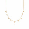 Knot Charm Necklace 18ct Gold Plate