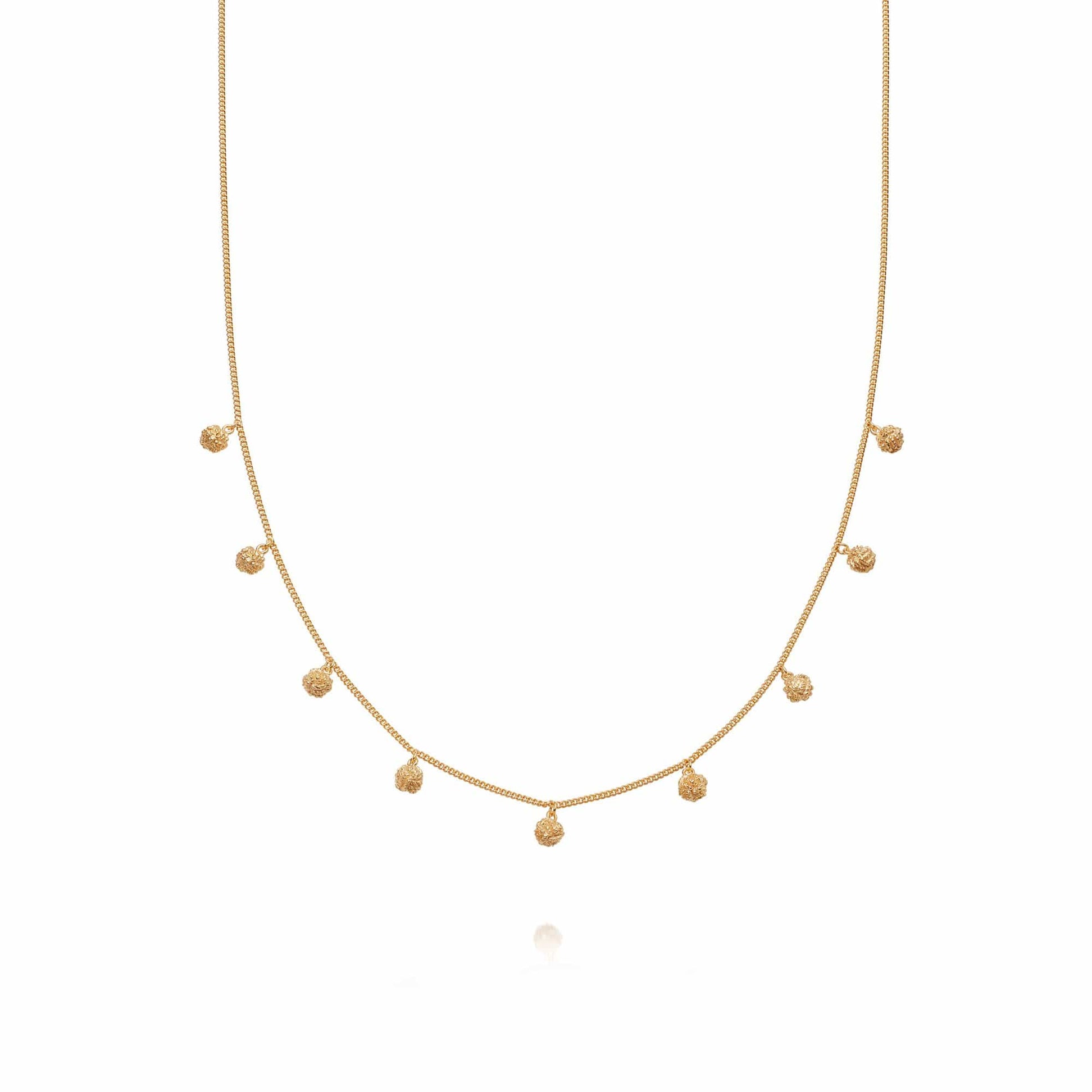 Knot Charm Necklace 18ct Gold Plate