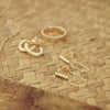 Rope And Chain Drop Earrings 18ct Gold Plate