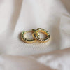 Rope Huggie Hoop Earrings 18ct Gold Plate