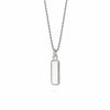 Stacked Rope Pendant Necklace Sterling Silver