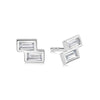 Tetris Sparkle Stud Earrings Sterling Silver