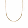 Textured Sunburst Chain Necklace 18ct Gold Plate