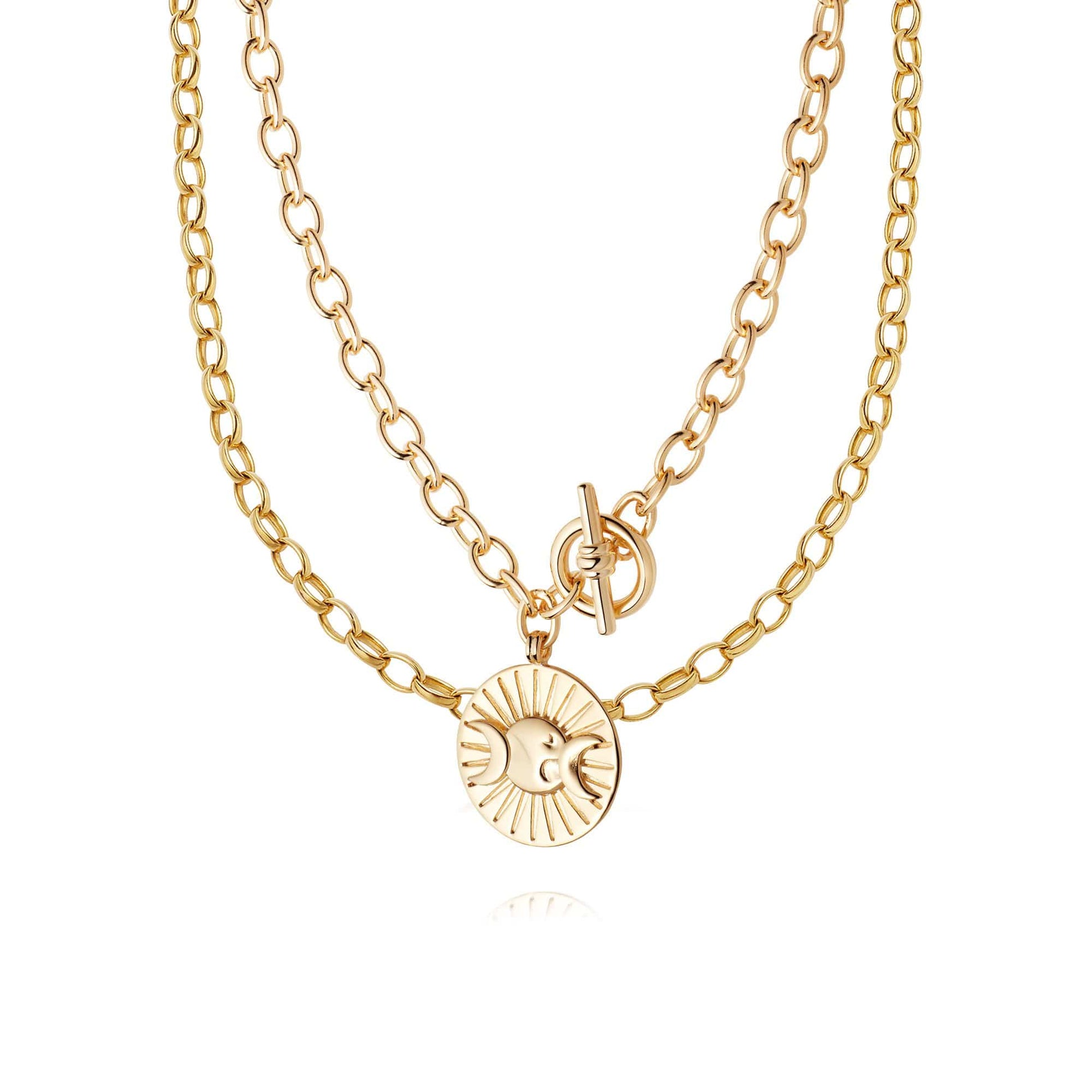 The Best Of Goddess Necklace Layering Set 18ct Gold Plate