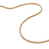 Thin Beaded Necklace 18ct Gold Plate