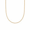 Thin Beaded Necklace 18ct Gold Plate