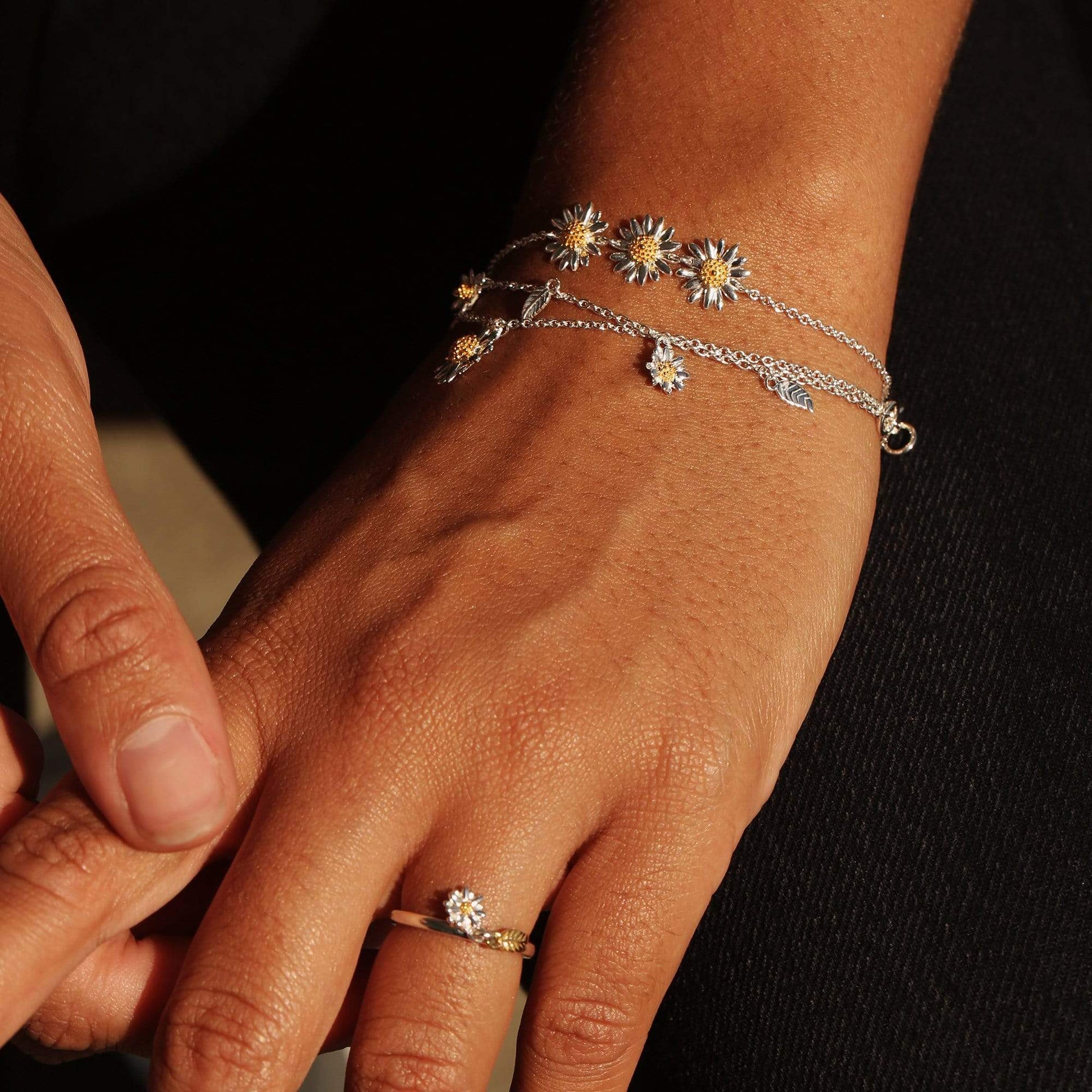 Three English Daisy Chain Bracelet