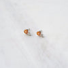 Tigers Eye Sparkle Stud Earrings Sterling Silver