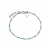 Treasures Turquoise Beaded Bracelet Sterling Silver