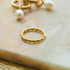 Modern Bobble Stacking Ring 18ct Gold Plate