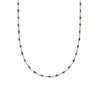 Treasures Green Beaded Necklace Sterling Silver