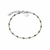 Treasures Green Beaded Bracelet Sterling Silver