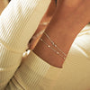 Seed Pearl Chain Bracelet Sterling Silver