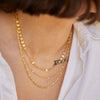 Seed Pearl Chain Necklace 18ct Gold Plate