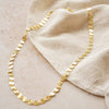 Textured Sunburst Chain Necklace 18ct Gold Plate