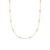 Triple Bead Chain Necklace 18ct Gold Plate