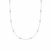 Triple Bead Chain Necklace Sterling Silver