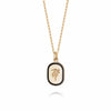 Palm Enamel Necklace 18ct Gold Plate