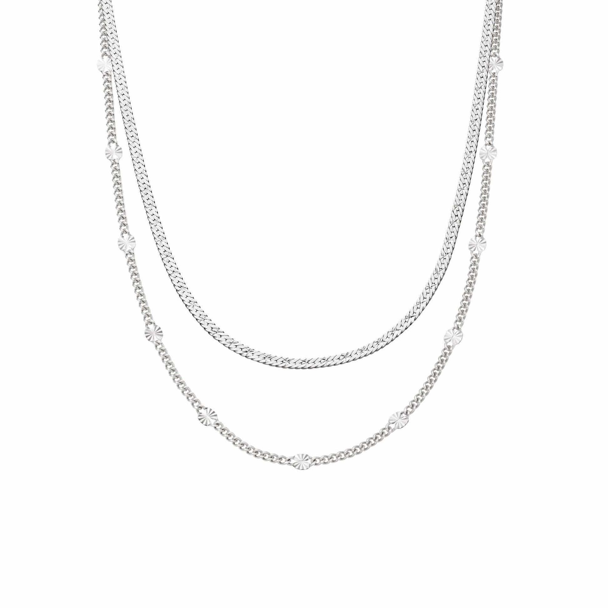 'You Give Me Light' Layering Necklace Set Sterling Silver